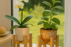 Sierlijke bloempot staanders